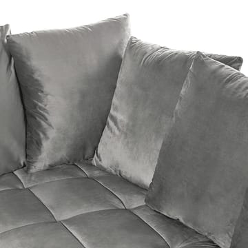 Hörnsoffa Grena - Grå, mörkt trä - Möbler - Soffa - Hörnsoffa