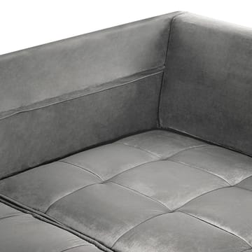 Hörnsoffa Grena - Grå, mörkt trä - Möbler - Soffa - Hörnsoffa