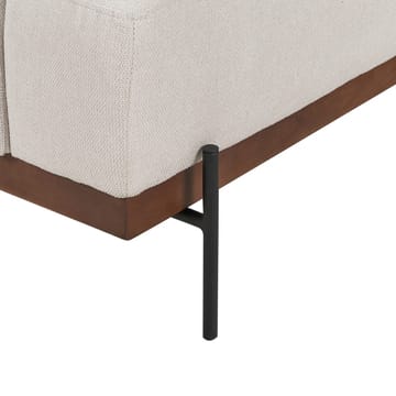 Hörnsoffa Mariferd - Beige, svart, mörkt trä/Högervänd - Möbler - Soffa - Divansoffor & schäslongsoffa