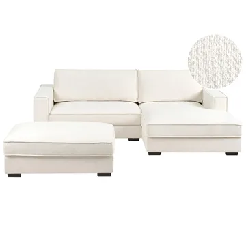 Hörnsoffa med fotpall Renders - Beige - Möbler - Soffa - Divansoffor & schäslongsoffa