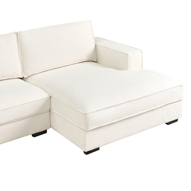 Hörnsoffa Renders - Vit, Svart - Möbler - Soffa - Divansoffor & schäslongsoffa