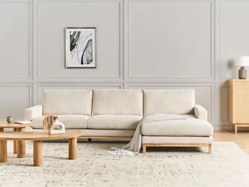 Hörnsoffa Siggard - Ljusbeige - Möbler - Soffa - Divansoffor & schäslongsoffa