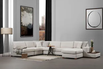 Huelva Divansoffa - Beige - Möbler - Soffa - Hörnsoffa - Hörnsoffa med divan