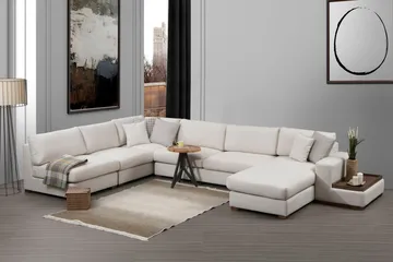 Huelva Divansoffa - Beige - Möbler - Soffa - Hörnsoffa - Hörnsoffa med divan