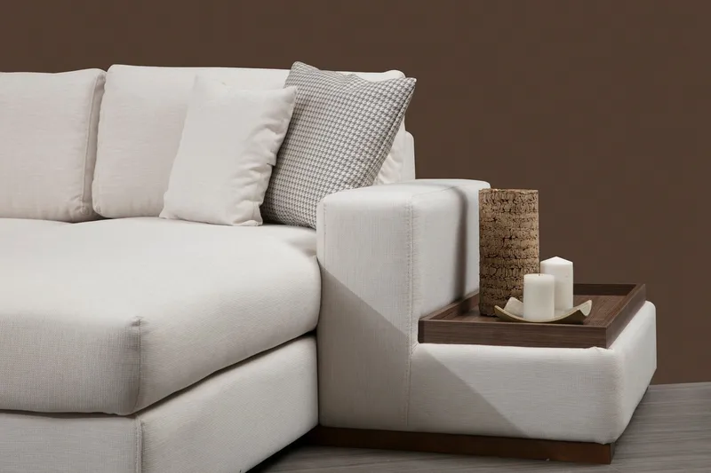 Huelva Divansoffa - Beige - Möbler - Soffa - Hörnsoffa - Hörnsoffa med divan