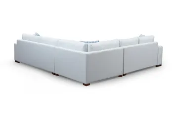 Huelva Högervänd L-formad Hörnsoffa 322 cm i Tyg med Breda Armstöd - Beige - Möbler - Soffa - Hörnsoffa