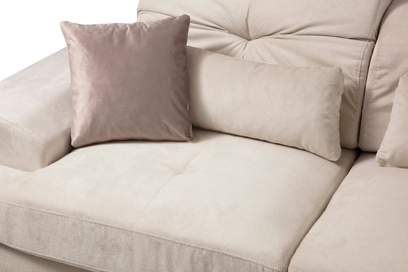 Jaraad Divansoffa Höger - Beige/Svart - Möbler - Soffa - Divansoffor & schäslongsoffa