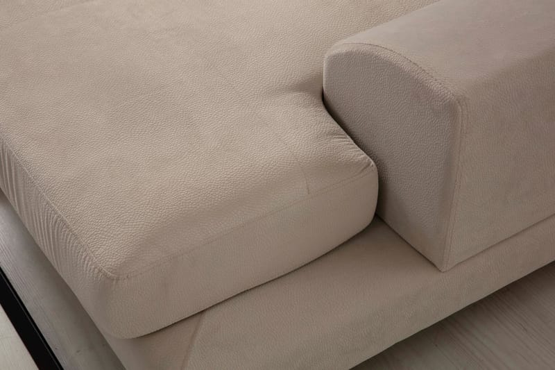 Jaraad Divansoffa Höger - Beige/Svart - Möbler - Soffa - Divansoffor & schäslongsoffa