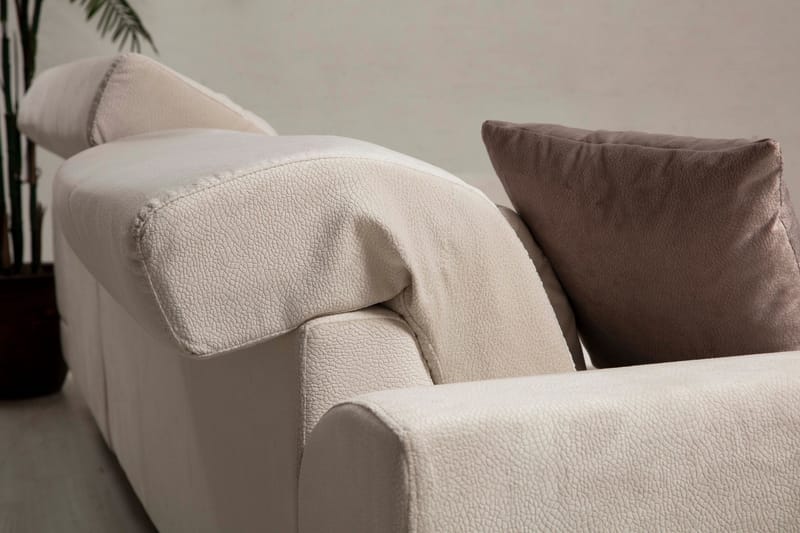 Jaraad Divansoffa Höger - Beige/Svart - Möbler - Soffa - Divansoffor & schäslongsoffa