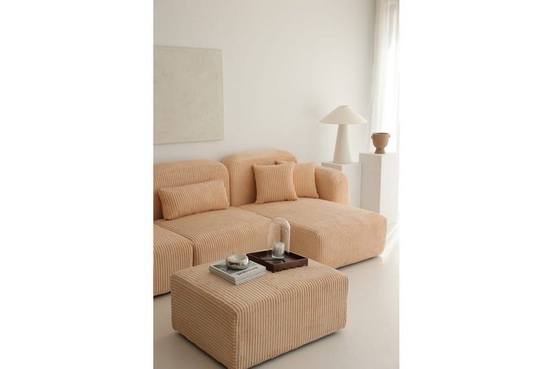 Kyrel Soffa med Divan 3-sits - Beige - Möbler - Soffa - Divansoffor & schäslongsoffa
