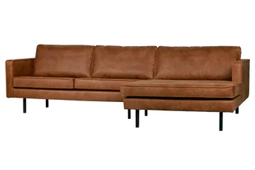 Lissbon Divansoffa Höger - Cognac - Möbler - Soffa - Divansoffor & schäslongsoffa
