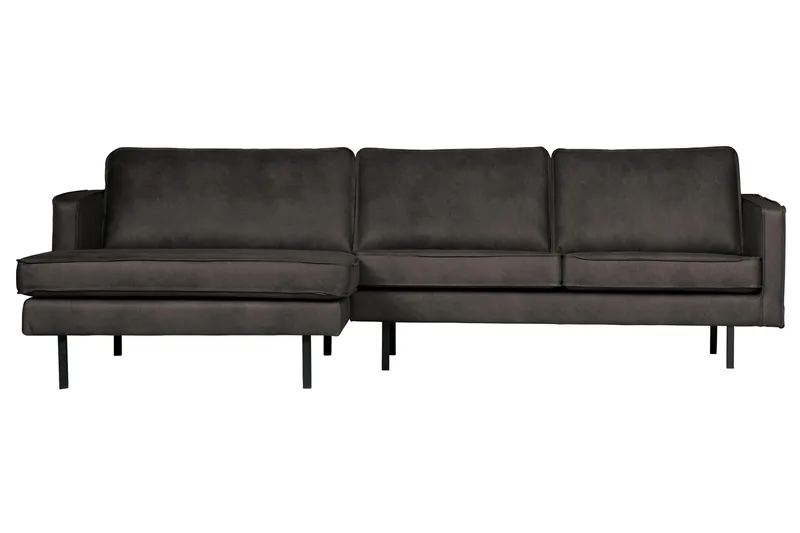 Lissbon Divansoffa Vänster, Svart