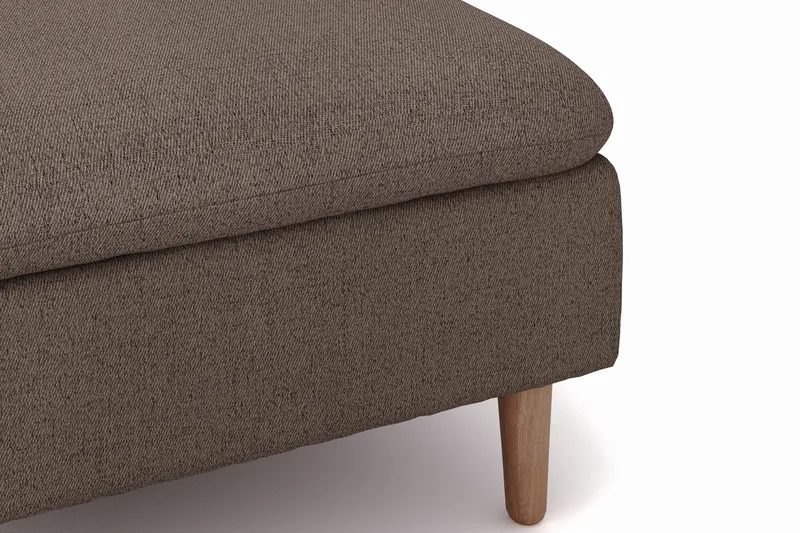 Lovis 3-sits Soffa med vändbar Divan i tyg - Brun - Möbler - Soffa - Divansoffor & schäslongsoffa