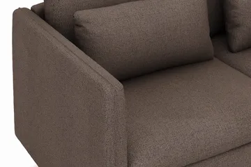 Lovis 3-sits Soffa med vändbar Divan i tyg - Brun - Möbler - Soffa - Divansoffor & schäslongsoffa