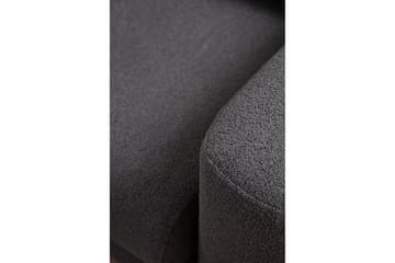 Makhan 3-sits Högervänd L-formad Divansoffa med Schäslong i Bouclé - Antracit - Möbler - Soffa - Divansoffor & schäslongsoffa