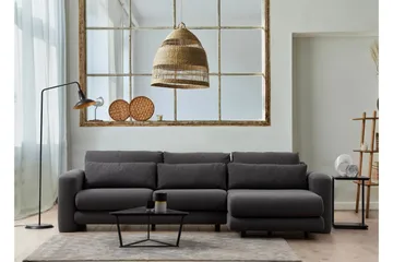 Makhan Soffa m. Divan 3-sits - Grå - Möbler - Soffa - Divansoffor & schäslongsoffa