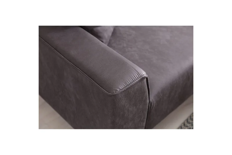 Malpani Soffa med Divan 3-sits - Antracit - Möbler - Soffa - Divansoffor & schäslongsoffa