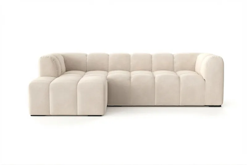 Marlow 3-sits Bubblig Divansoffa vänster, Beige