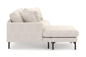 Menard 4-sits Vänstervänd L-formad Djup Divansoffa i Tyg - Beige - Möbler - Soffa - Divansoffor & schäslongsoffa