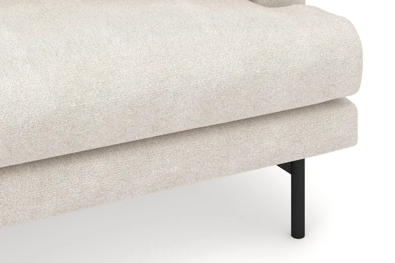 Menard 4-sits Vänstervänd L-formad Djup Divansoffa i Tyg - Beige - Möbler - Soffa - Divansoffor & schäslongsoffa