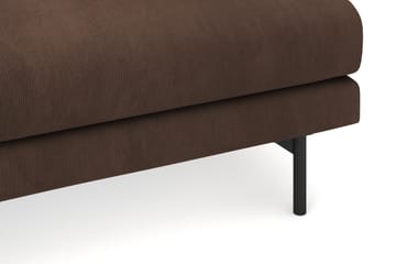 Menard 4-sits Vänstervänd L-formad Djup Schäslongsoffa i Manchester - Brun - Möbler - Soffa - Divansoffor & schäslongsoffa