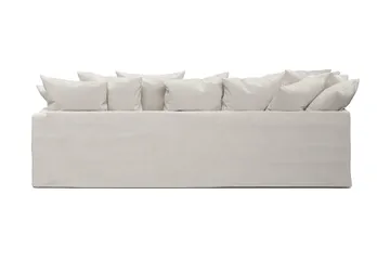 Menard 4-sits Vänstervänd L-formad Djup Schäslongsoffa i Tyg - Beige - Möbler - Soffa - Divansoffor & schäslongsoffa - 4 sits soffa med divan