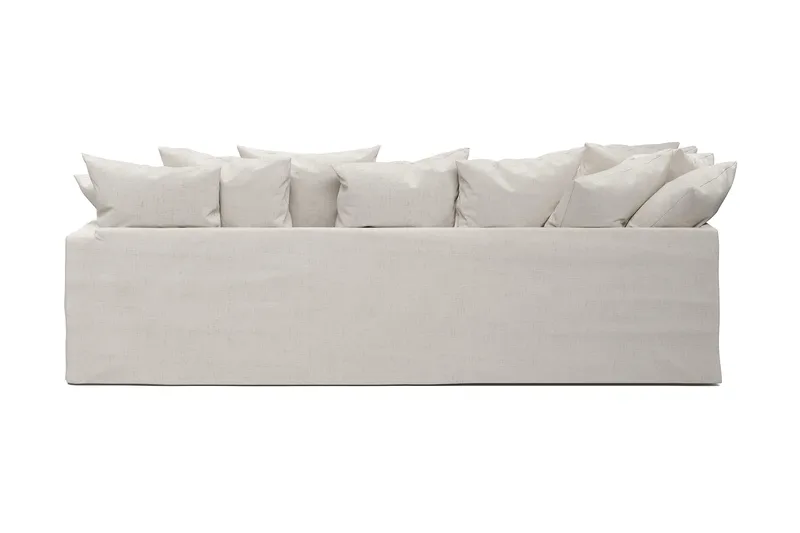 Menard 4-sits Vänstervänd L-formad Djup Schäslongsoffa i Tyg - Beige - Möbler - Soffa - Divansoffor & schäslongsoffa - 4 sits soffa med divan