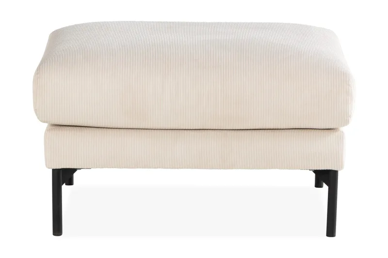 Menard 4-sits Vänstervänd L-formad Schäslongsoffa + Fotpall i Manchester - Beige - Möbler - Soffa - Divansoffor & schäslongsoffa - 3 sits soffa med divan