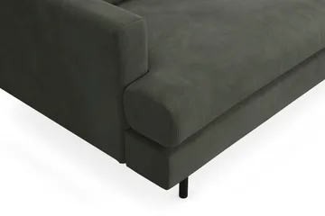 Menard Compact 3-sits Högervänd L-formad Divansoffa i Manchester - Mörkgrön - Möbler - Soffa - Divansoffor & schäslongsoffa