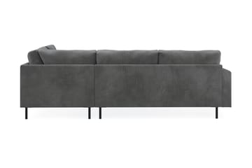 Menard Compact 4-sits Högervänd L-formad Schäslongsoffa i Manchester - Grå - Möbler - Soffa - Divansoffor & schäslongsoffa