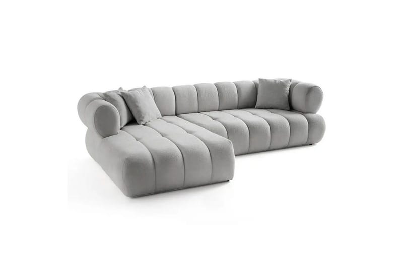 Mississauga Soffa med Divan 3-sits, Grå