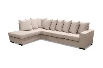 Nebraska Divansoffa 4-sits Vänster Kuvertkuddar - Beige - Möbler - Soffa - Divansoffor & schäslongsoffa