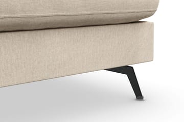 Ocean Lyx 4-sits Högervänd L-formad Schäslongsoffa i Sammet - Beige - Möbler - Soffa - Divansoffor & schäslongsoffa