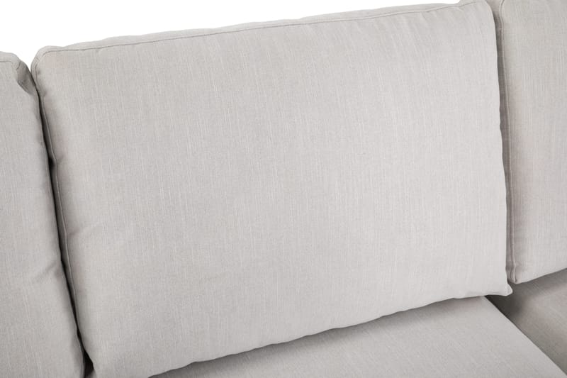 Ocean Lyx 4-sits Högervänd L-formad Schäslongsoffa i Tyg - Ljusgrå - Möbler - Soffa - Divansoffor & schäslongsoffa
