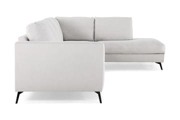 Ocean Lyx 4-sits Högervänd L-formad Schäslongsoffa i Tyg - Ljusgrå - Möbler - Soffa - Divansoffor & schäslongsoffa