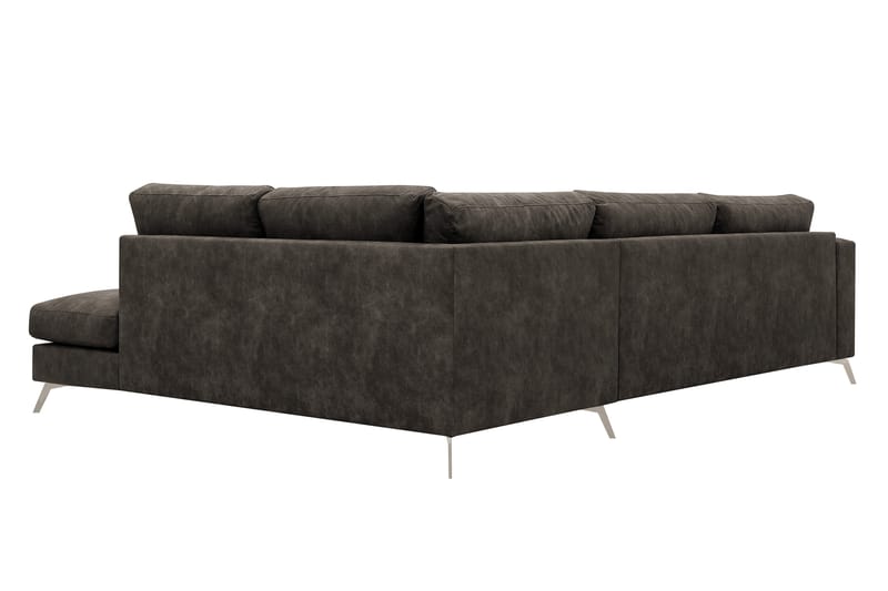 Ocean Lyx 4-sits Soffa med Schäslong Höger - Brun - Möbler - Soffa - Divansoffor & schäslongsoffa