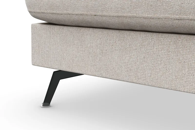 Ocean Lyx 4-sits Vänstervänd L-formad Schäslongsoffa i Tyg - Beige - Möbler - Soffa - Divansoffor & schäslongsoffa