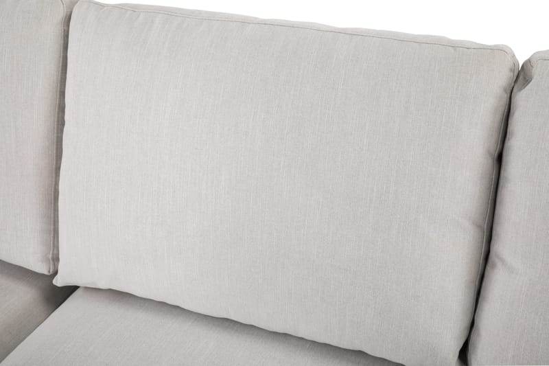 Ocean Lyx 4-sits Vänstervänd L-formad Schäslongsoffa i Tyg - Ljusgrå - Möbler - Soffa - Divansoffor & schäslongsoffa