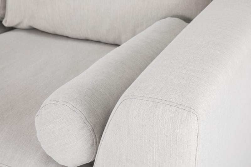 Ocean Lyx 4-sits Vänstervänd L-formad Schäslongsoffa i Tyg - Ljusgrå - Möbler - Soffa - Divansoffor & schäslongsoffa