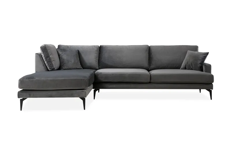 Ostberg Hörnsoffa med Divan Vänster, Svart