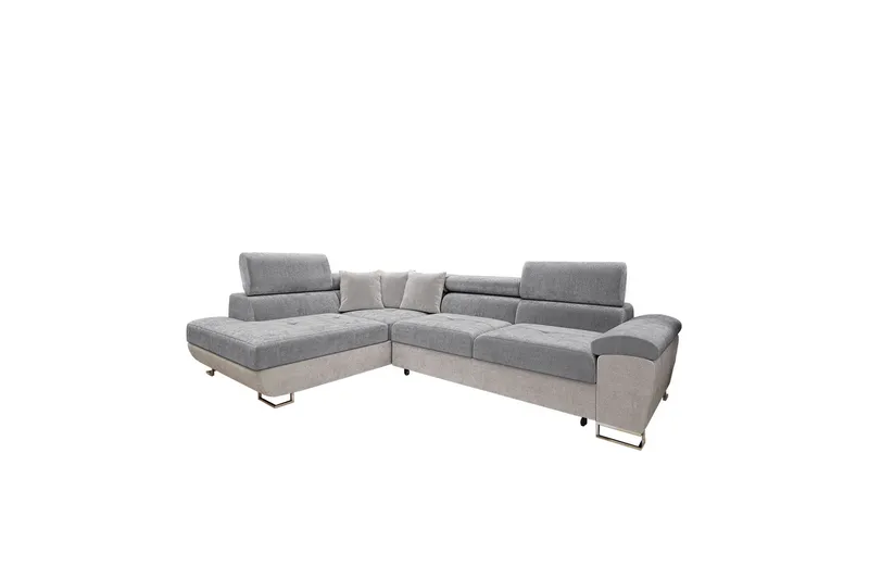 Reginia Soffa med Schäslong 3-sits, Ljusgrå/Grå