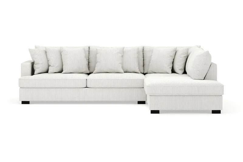 Rossita 4-sits Högervänd L-formad Djup Schäslongsoffa i Manchester, Offwhite
