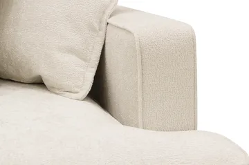 Rossita Lyx 4-sits Vänstervänd L-formad Extra Djup Schäslongsoffa i Chenille - Beige Chenille - Möbler - Soffa - Divansoffor & schäslongsoffa
