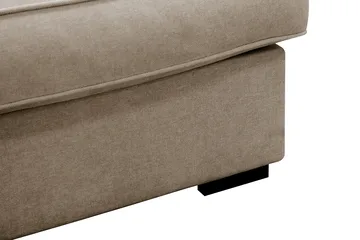 Rossita Lyx 4-sits Vänstervänd L-formad Extra Djup Schäslongsoffa i Tyg - Brun Tyg - Möbler - Soffa - Divansoffor & schäslongsoffa