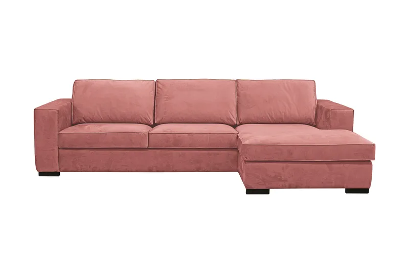 Steinland Divansoffa Höger, Rosa, träben