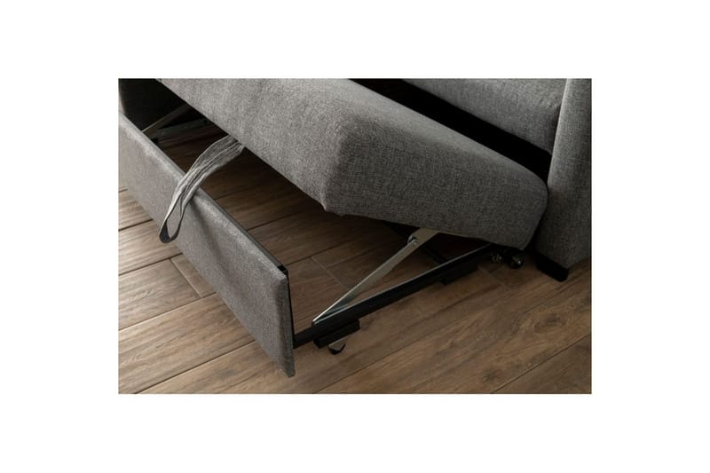 Tareen Soffa med Divan 3-sits - Ljusgrå - Möbler - Soffa - Bäddsoffa - Bäddsoffa divan