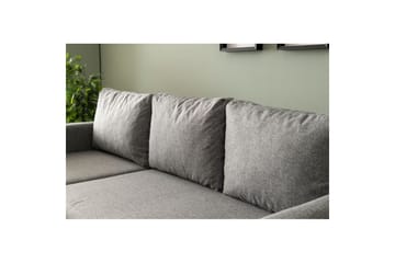Tareen Soffa med Divan 3-sits - Ljusgrå - Möbler - Soffa - Bäddsoffa - Bäddsoffa divan