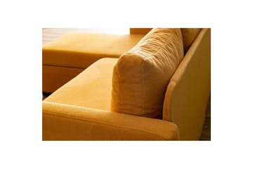 Tareen Soffa med Divan 3-sits - Sennepsgul - Möbler - Soffa - Bäddsoffa - Bäddsoffa divan