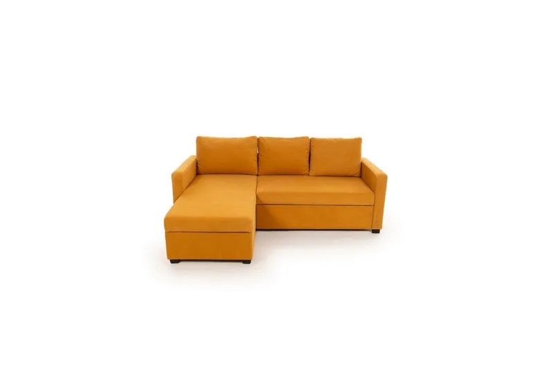 Tareen Soffa med Divan 3-sits, Sennepsgul