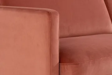 Teodin 2,5-sits Sammetssoffa med Schäslong Vänster - Rosa - Möbler - Soffa - Divansoffor & schäslongsoffa